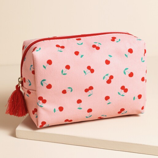Cherry Print Make-Up Bag