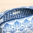 Small Navy Scallop Shell Washbag