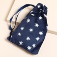 Sleep Eye Mask and Pouch in Navy Blue