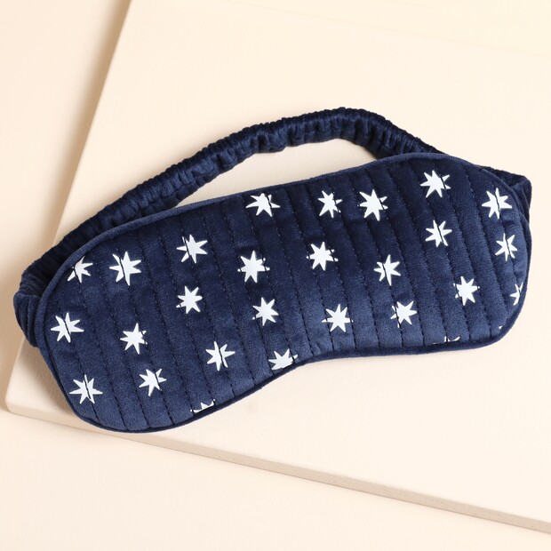 Sleep Eye Mask and Pouch in Navy Blue Sleep Eye Mask and Pouch in Navy Blue