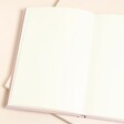 Personalised Name Wedding Cake Fabric Notebook in Pink