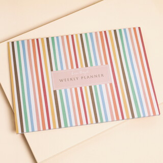 Rainbow Stripes Weekly Planner