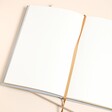 Swan Wedding Fabric Notebook in Blue