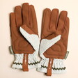 Burgon & Ball Olive Stripe Gardening Gloves back