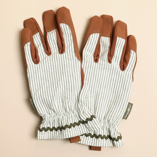 Burgon & Ball Olive Stripe Gardening Gloves