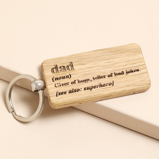 A heartfelt keyring for a special dad