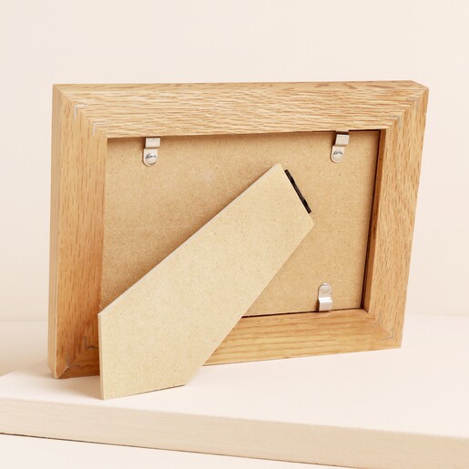 Back of Personalised Daddy Bear Oak Photo Frame