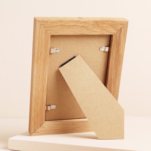 Back of Personalised Daddy Bear Oak Photo Frame