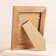 Back of Personalised Floral Oak Photo Frame