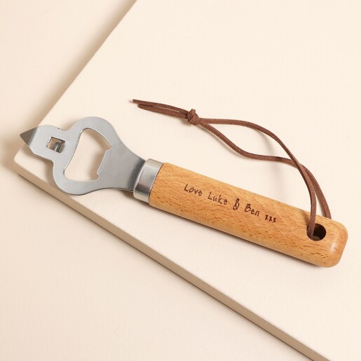 Personalised Wooden Bottle Opener