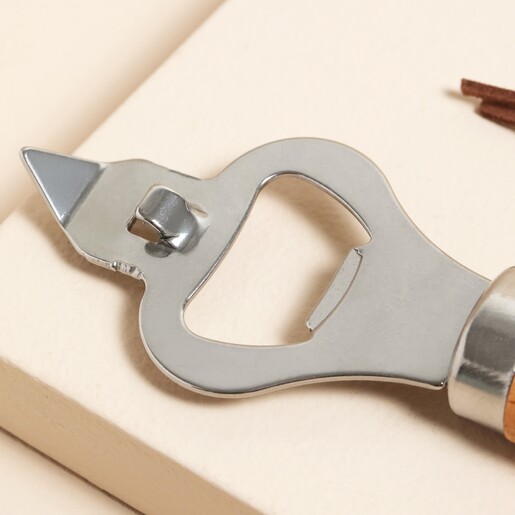 Close Up of Personalised Wooden Bottle Opener