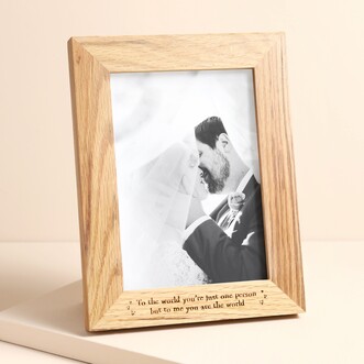 Send With Love 'My World' Photo Frame in Natural