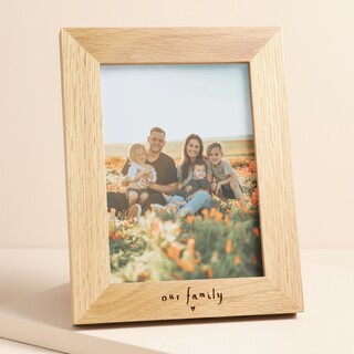 Send With Love 'Our Family' Photo Frame in Natural