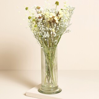 Casa Verde Hurricane Vichy Rustic Glass Vase