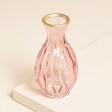 Sass & Belle Gold Rim Pink Glass Bud VaseSass & Belle Gold Rim Pink Glass Bud Vase