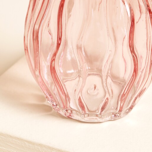Sass & Belle Gold Rim Pink Glass Bud VaseSass & Belle Gold Rim Pink Glass Bud Vase