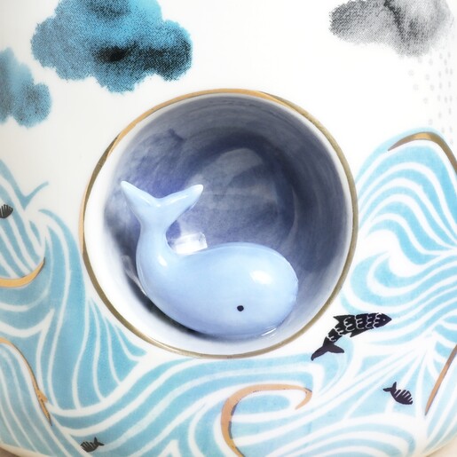 Close Up of By The Sea Whale Cup