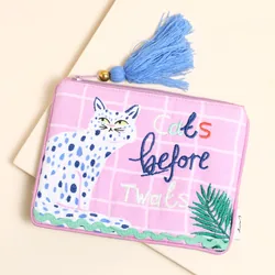 House of Disaster Catnip 'Cats Before Twats' Purse