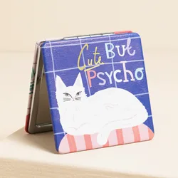 House of Disaster 'Cute But Psycho' Catnip Compact Mirror
