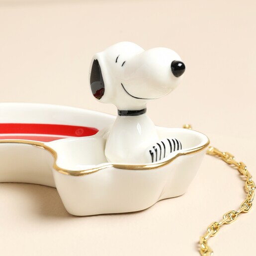 Close Up of Snoopy Close Up of House of Disaster Peanuts Rainbow Trinket Dish