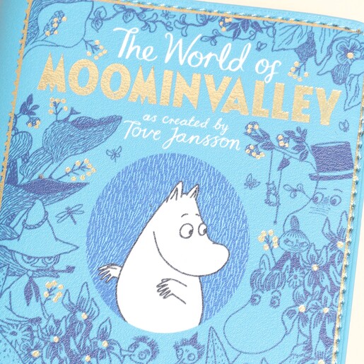 Close Up of House of Disaster Moomin Blue Book Wallet