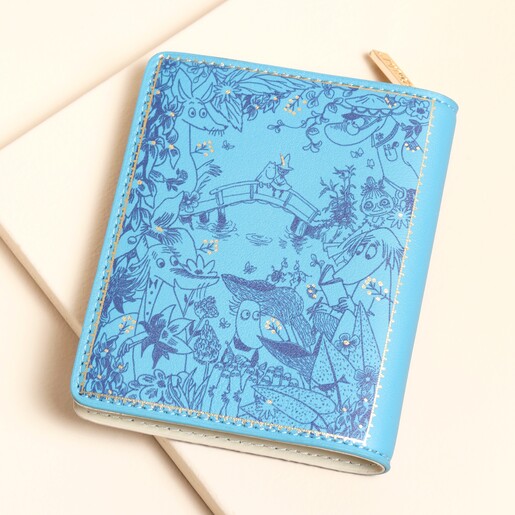 Back of House of Disaster Moomin Blue Book Wallet