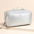 Personalised Silver Initials Makeup Bag