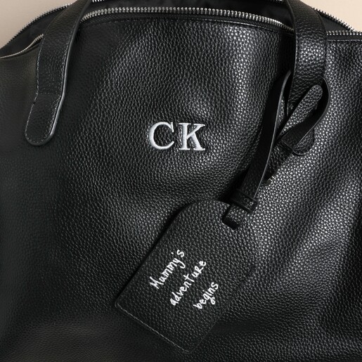 Personalised Vegan Leather Weekend Holdall Bag