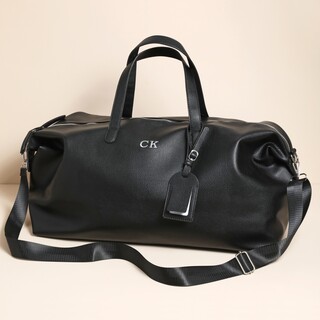 Personalised Vegan Leather Weekend Holdall Bag