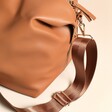 Vegan Leather Weekend Holdall Bag in Tan
