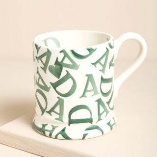 Emma Bridgewater Green Hearts DAD 1/2 Pint Mug