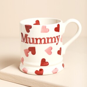 Emma Bridgewater Pink Hearts Mummy 1/2 Pint Mug