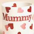 Close Up of Emma Bridgewater Pink Hearts Mummy 1/2 Pint Mug