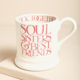 Emma Bridgewater Pink Toast Soul Sisters 1/2 Pint Mug