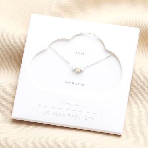 Estella Bartlett Multi Heart Bead Necklace in packaging
