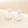 A pair of elegant studs with a fun floral design