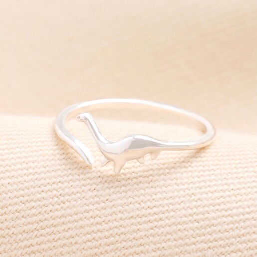 An adjustable open-ended ring in silver