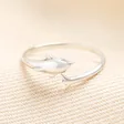 Adjustable Sterling Silver Dolphin Ring
