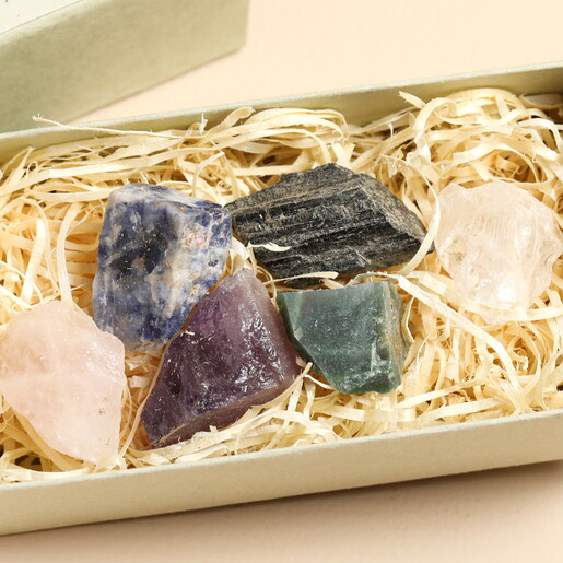 Close Up of Crystals Close Up of East of India Calm & Healing Crystal Set
