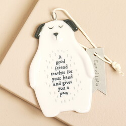 East of India Dog Friend Hanging Decoration