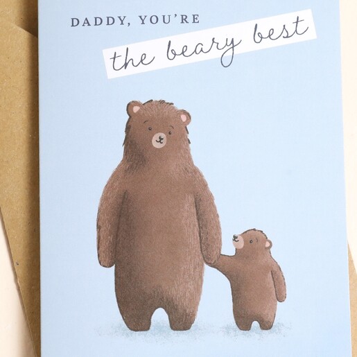 Beary Best Daddy Greetings Card