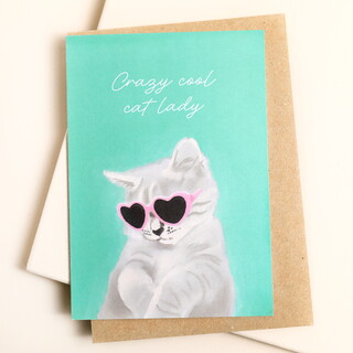 Cool Cat Greetings Card