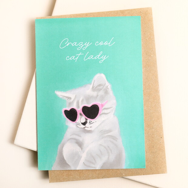 Cool Cat Greetings Card Cool Cat Greetings Card