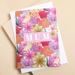 Floral Mum Greetings Card