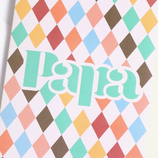 Papa Multicoloured Fathers Day Card