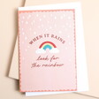 When it Rains Greetings Card