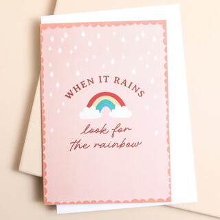 'Look for the Rainbow' Greetings Card