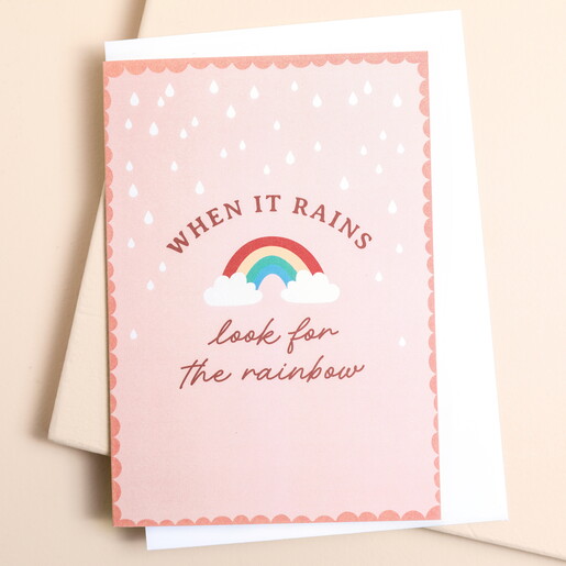 When it Rains Greetings Card