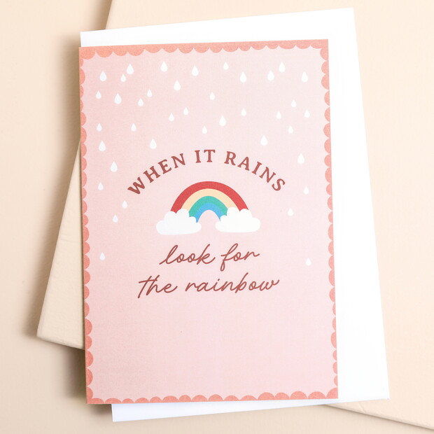 When it Rains Greetings Card When it Rains Greetings Card