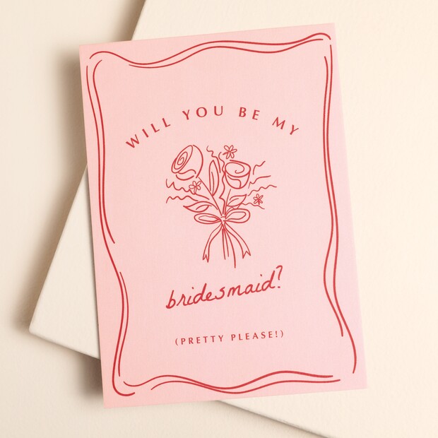 Will You Be My Bridesmaid Notecard